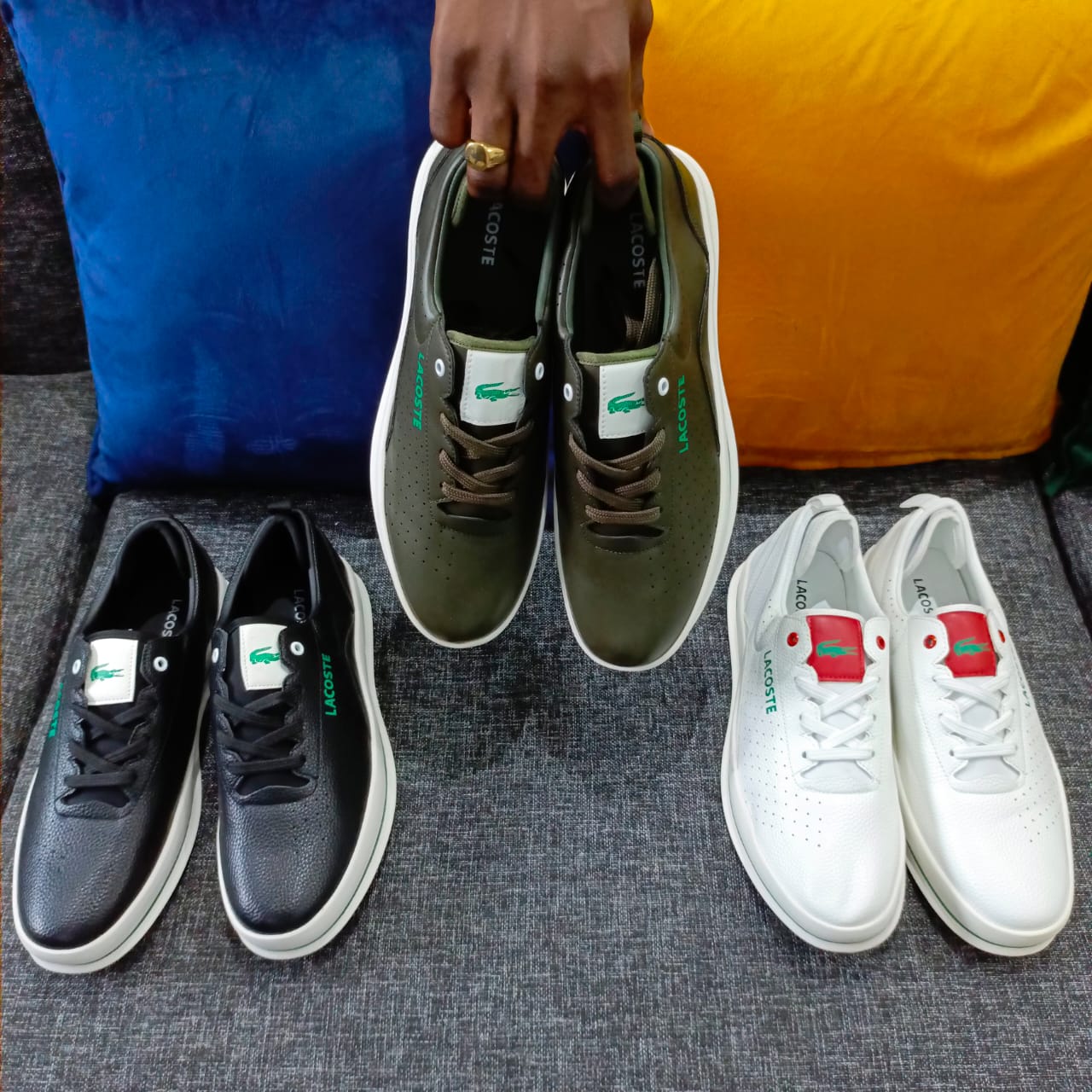 Sneakers à lacets - 2 tons - Serie A (LACOSTE)