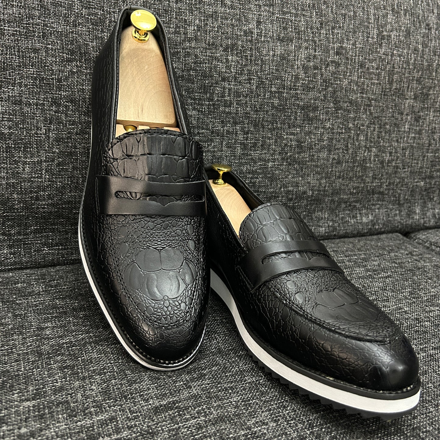 Mocassins BERLUTI - Série A (Noir)