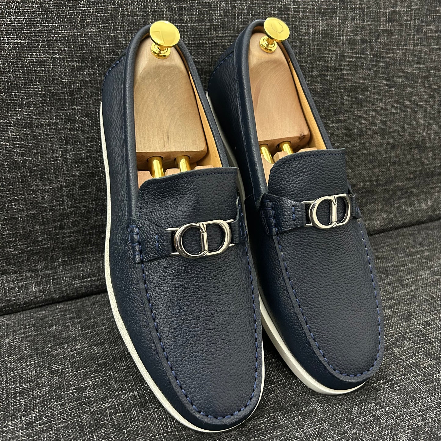 Mocassins DIOR Cuir -serie A (bleu)
