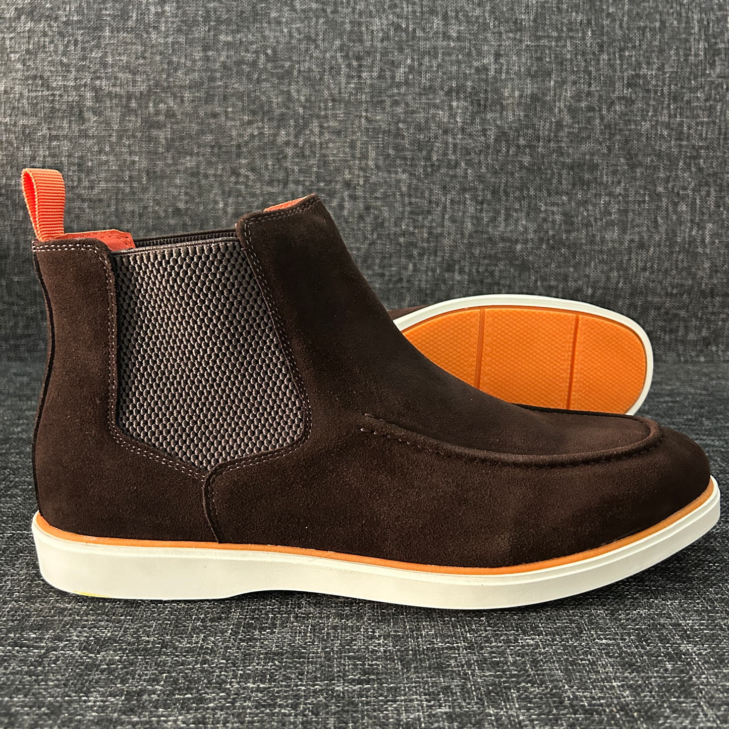 Mocassins Montants en Daim SANTONI - Série A (Café)
