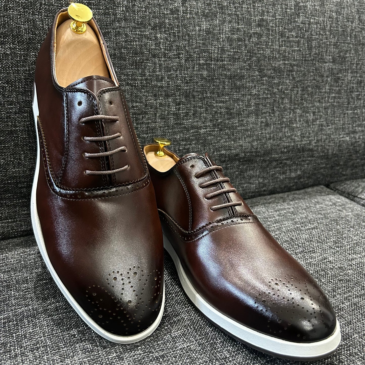 Soulier Moderne BERLUTI – Série A (Marron Café)