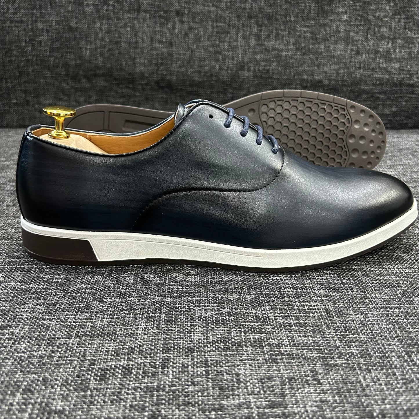 Soulier Moderne BERLUTI – Série B (Bleu Rayé)