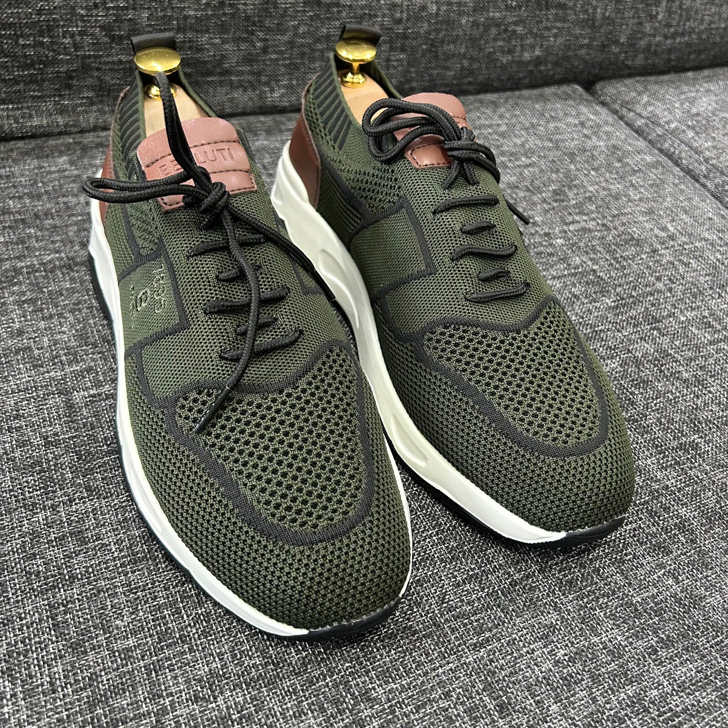 Sneakers Berluti – Série A (Vert Militaire)