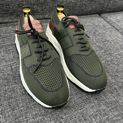 Sneakers Berluti – Série A (Vert Militaire)