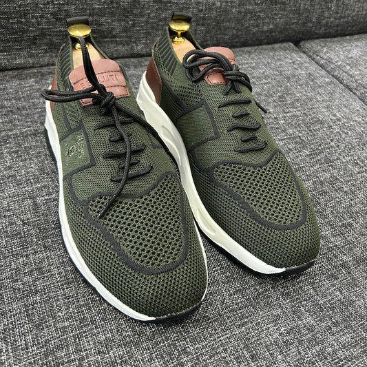 Sneakers Berluti – Série A (Vert Militaire)