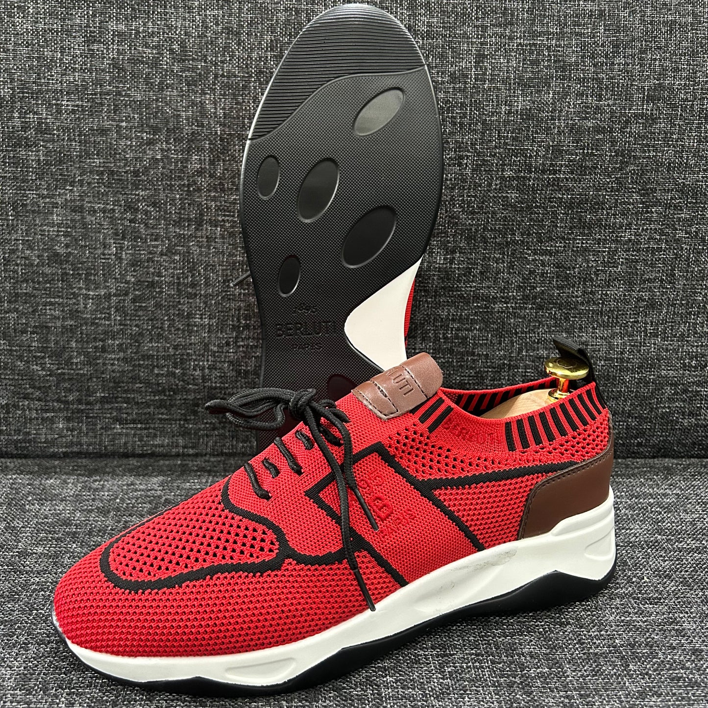 Sneakers BERLUTI – Série A (Rouge-Noir)