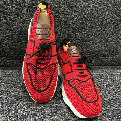 Sneakers BERLUTI – Série A (Rouge-Noir)