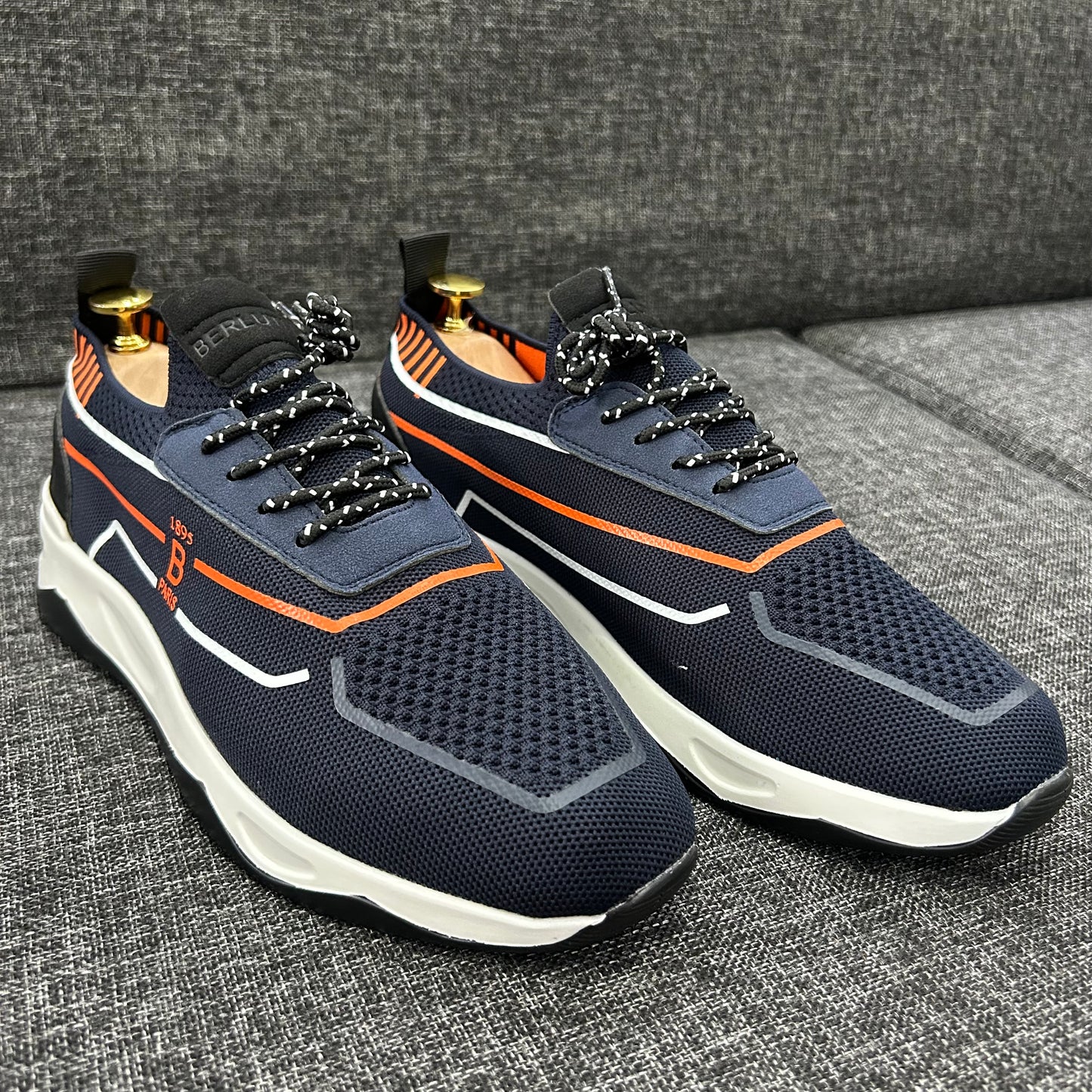 Sneakers BERLUTI – Série A (Bleu-Orange)