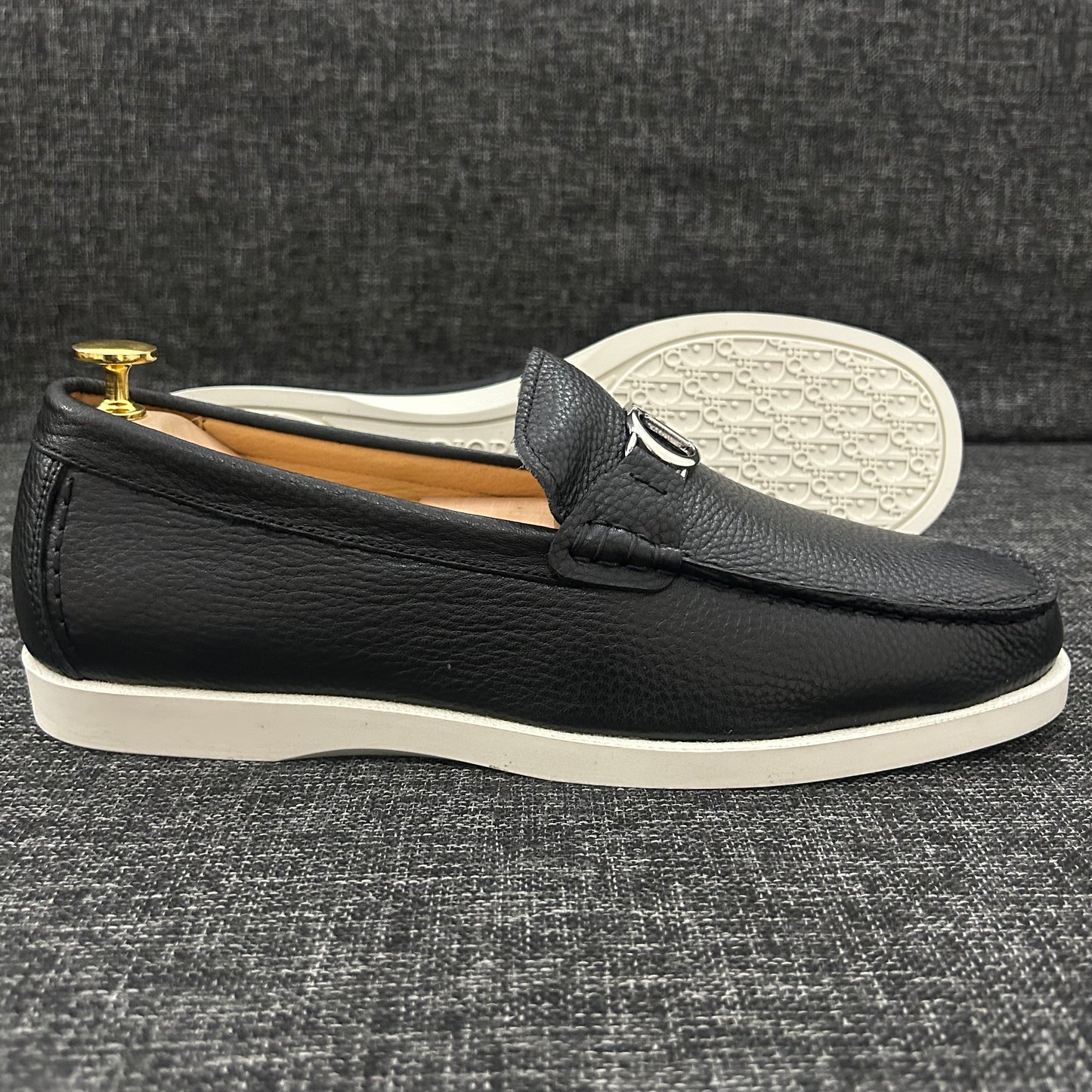 Mocassins DIOR Cuir -serie A (noir)