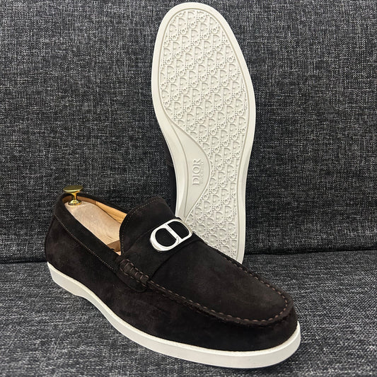 Mocassins DIOR Daim-serie A (café)
