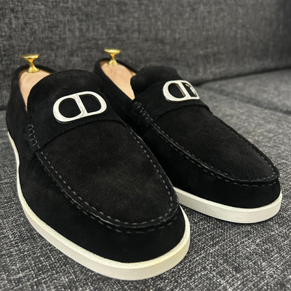Mocassins DIOR Daim-serie A (noir)