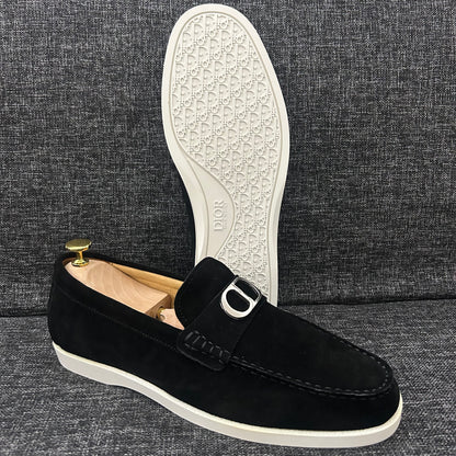 Mocassins DIOR Daim-serie A (noir)