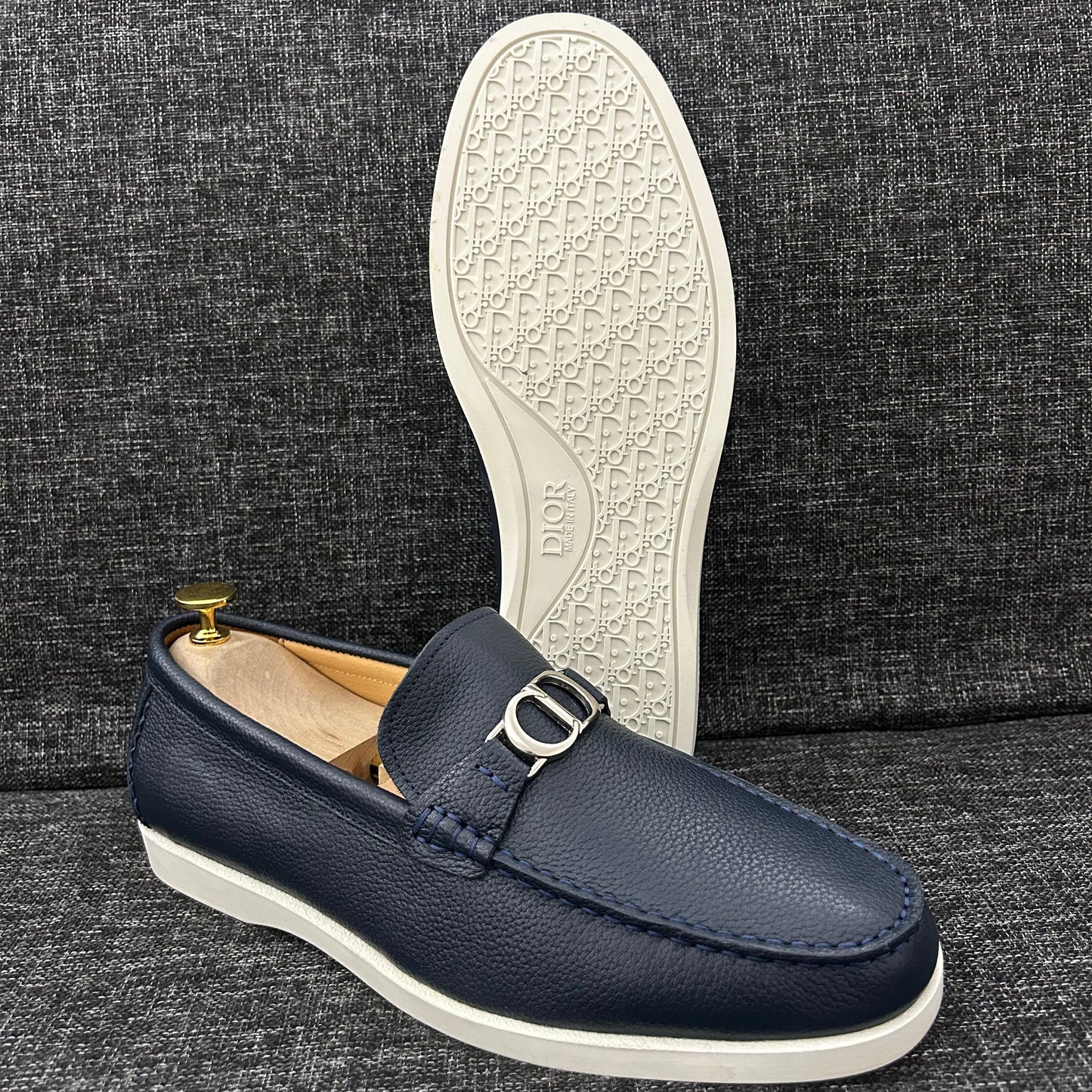 Mocassins DIOR Cuir -serie A (bleu)
