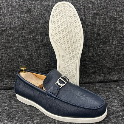 Mocassins DIOR Cuir -serie A (bleu)