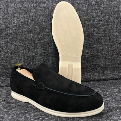 Mocassin LORO PIANA Daim – Série A (Noir)
